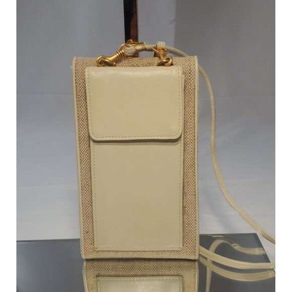 L.J.S Collection Wallet Purse Bag Handbag Beige Small - Picture 4 of 10